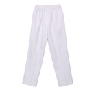 Polyester65%  Cotton35% Elastic Waist White Chef Pants
