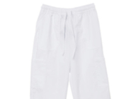 155 GSM Nurse Unisex Polyester80% Cotton20% White Medical Pants Antimicrobial Wrinkle-ree