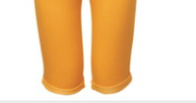 Plain Woven Cotton 95% Spandex 5% Children Dark Yellow Trousers