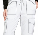 Double Pockets With Two Openings Pants Nurse Medical Uniforms Antimicrobial Wrinkle-free