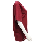 155 GSM LOGO Customized Dull Red Working Clothes For Nurses Doctors Antimicrobial Wrinkle-free