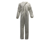 Unisex PP+PE 50GSM Waterproof Anti-Static Disposable Protective Gown With Elastic Bands On Cuffs & Ankles & Head
