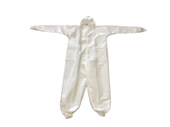 PP+PE 63GSM Anti-Static Non-Woven Disposable Medical Clothing With Rib-knitted Cuffs&Ankles Polyester Thread