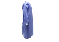 Unisex SMS+PE 53GSM Disposable Ultrasonic Seaming Gown With Ties