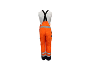 Man 250GSM CVC Reflective Working Bib Overalls With Adjustable Braces Clasps buckles