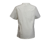 160 GSM T/C 55%/42% Spandex3%  White V Neck Short Sleeves Medical Scrubs Medical Uniform