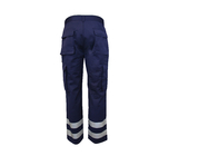275GSM Navy Blue Work Pants Workwear With Bellow Pockets And Hook & Loop