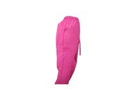 180GSM Nurse Pink Medical Uniform Pants Antimicrobial Wrinkle Free