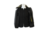 280 GSM Twill 2/1 60% Polyester 40% Cotton Winter Motorcycle Suit With Liner Lamb Fur
