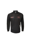 180G Stand Collar Black T Shirt Mens Long Sleeve With Zipper Sublimation Printing