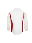 240G Red Contrast White Workwear Jacket 65 Polyester 35 Cotton Twill 2/1