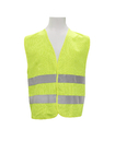 100% Polyester 180GSM Lattice High Visibility Workwear Fluorescent Safety Vest