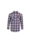 200GSM 100% Cotton Long Sleeve Checked Shirt Red And Blue Color