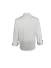215 GSM Long Sleeve Chef Jacket With Black Pipings And Mesh Construction