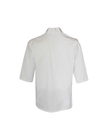 195GSM Three Quarter Sleeve Shirts White Japanese Style Wrinkle Free With Ties