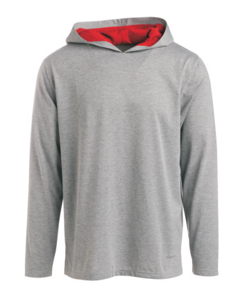 Grey Plain Woven Polyester95% Spandex5% Long Sleeve Hooded Shirts