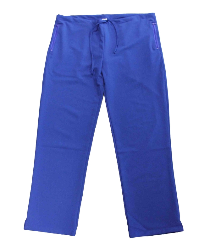 155 GSM Polyester 65% Cotton 35% Medical Suit With Rope Unisex  Blue Trousers Anti-bacteria Wrinkle-free