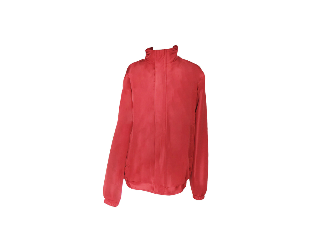 100% Polyester Winter Jacket Hexagonal Pattern Women Thermal Red Jacket Polar Fleece