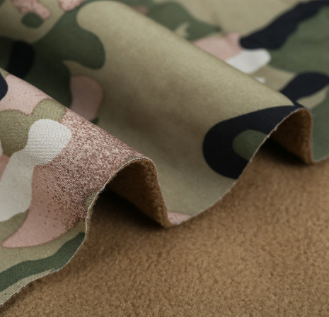 330 GSM 100% Polyester Protective Special Fabrics Fabric Printing Camouflage Style