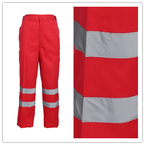 red work pants